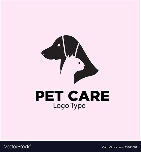 Pet care logo designs Royalty Free Vector Image