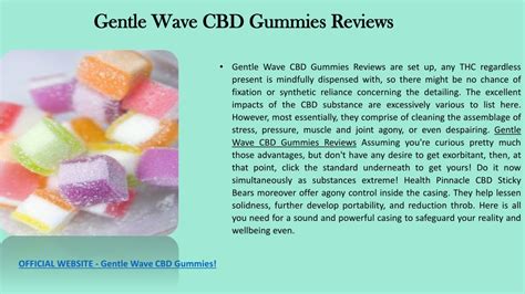 PPT - Gentle Wave CBD Gummies PowerPoint Presentation, free download ...