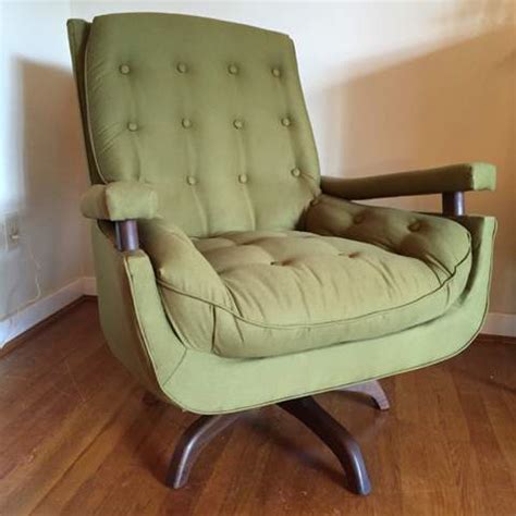 Mid Century Modern Swivel Rocker with Walnut Accents - EPOCH