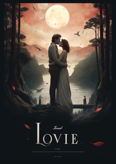 Premium Vector | LOVE in a poster movie