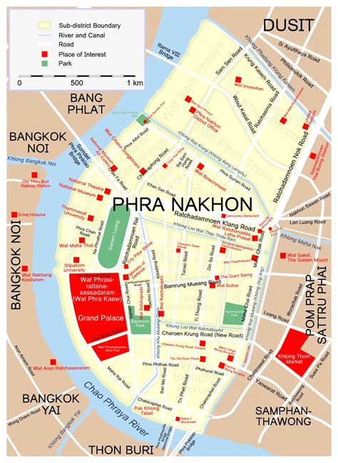 Map Phra Nakhon • Mapsof.net