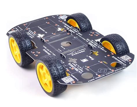 Buy Robot Kit 4WD Robot Car Smart Chassis Kit with 4 TT Motor for UNO ...