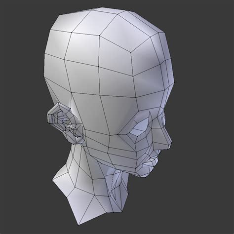 head base mesh 3d model