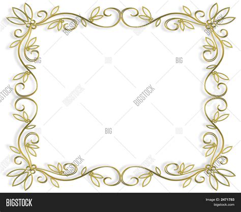 Gold Filigree Frame Image & Photo (Free Trial) | Bigstock