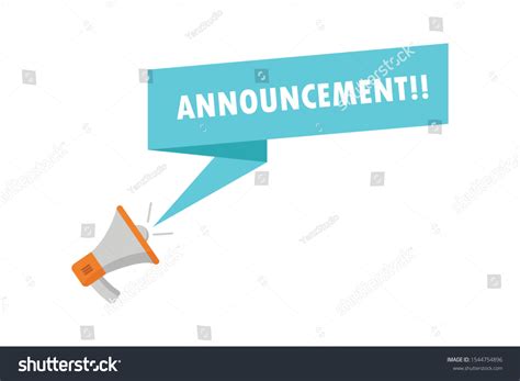 Announcement Banner Design Important Announcement Symbol Stock Vector (Royalty Free) 1544754896 ...