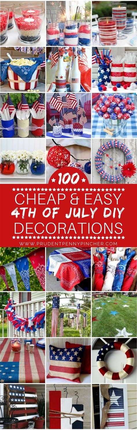 100 Cheap and Easy DIY 4th of July Decorations | 4th of july ...