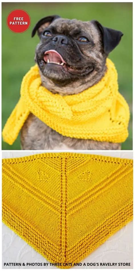 7 Free Knitted Dog Bandana Patterns - The Knit Crew