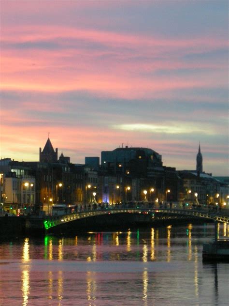 View of Dublin at sunset in 2007 Europe Places, Places To Travel ...