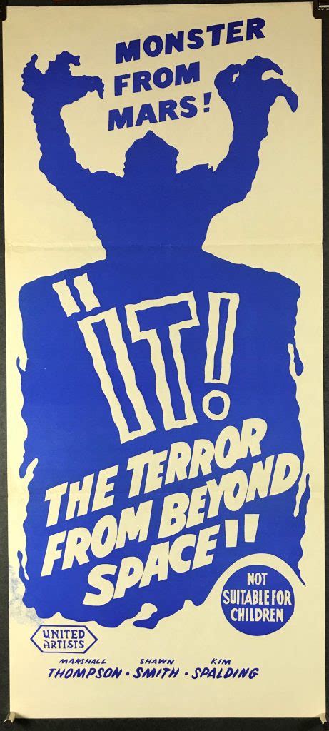 IT! THE TERROR FROM BEYOND SPACE, Original Vintage Australian Daybill Movie Poster - Original ...