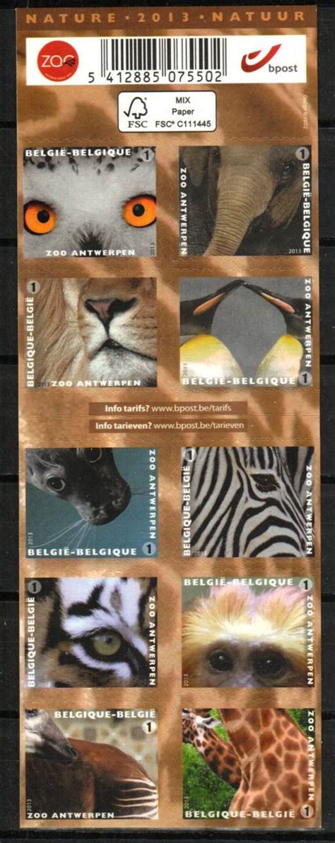 Antwerp Zoo animals - Mesa Stamps