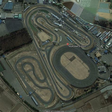 Tsukuba Circuit, Shimotsuma, Ibaraki. Image courtesy of Google Earth ...