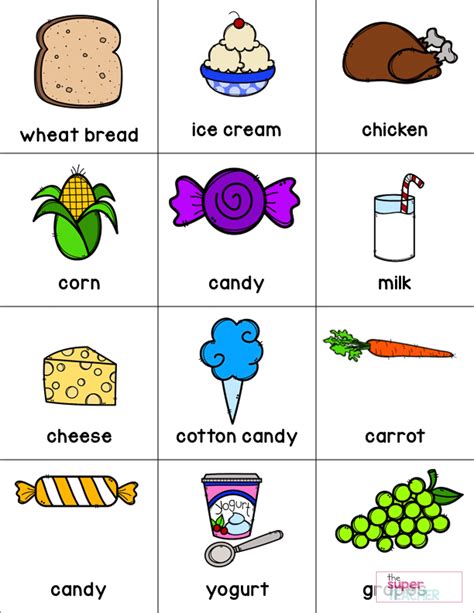 Healthy Foods Worksheet [FREE DOWNLOAD] - The Super Teacher