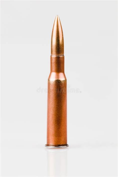 Single Bullet stock photo. Image of rifle, up, isolated - 31466406