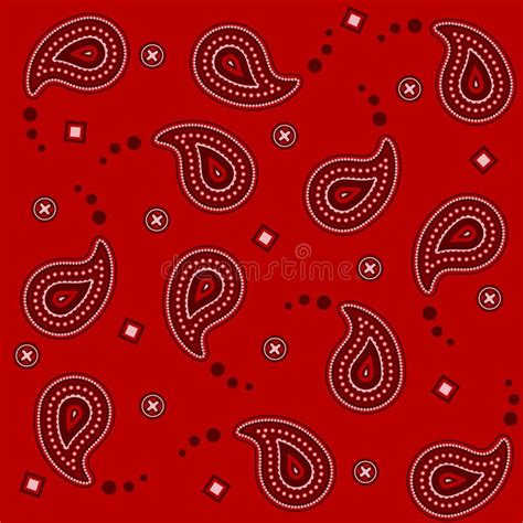 Red Bandana Basic Pattern. An illustration of a seamless red bandana pattern swa , #Ad, #Pattern ...