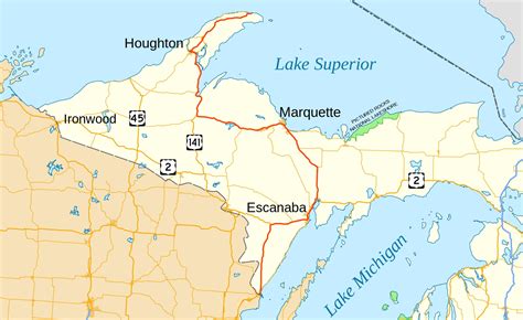 Printable Map Of Upper Peninsula Michigan