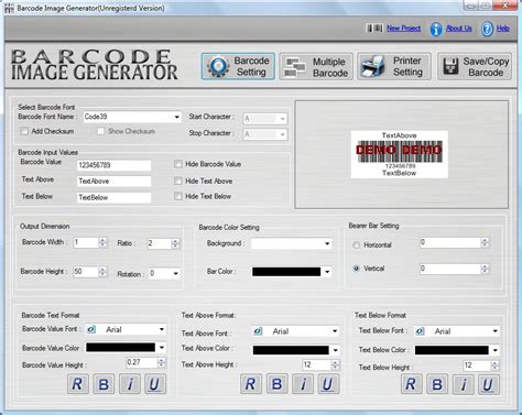 Barcode Label Generator Main Window - Barcode Generator Software - Barcode Label Generator ...