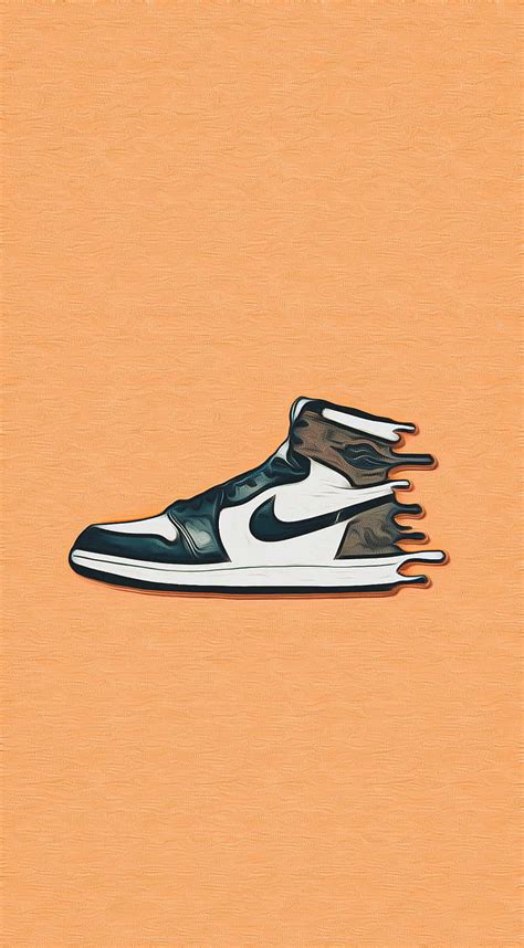 Download Painted Nike Jordan Air Shoe Wallpaper | Wallpapers.com