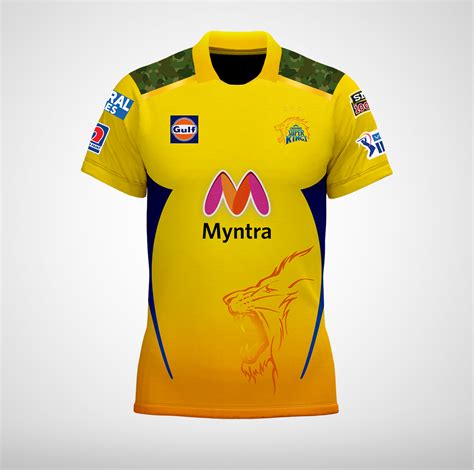 Chennai Super Kings CSK Men's Official Match Jersey Jerseys, Yellow ...