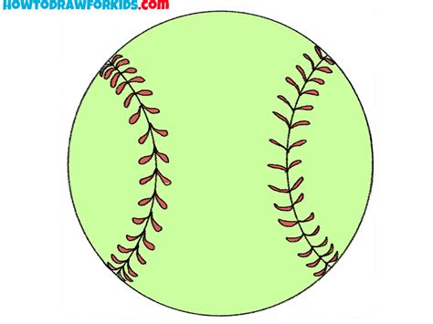 How to Draw a Softball - Easy Drawing Tutorial For Kids