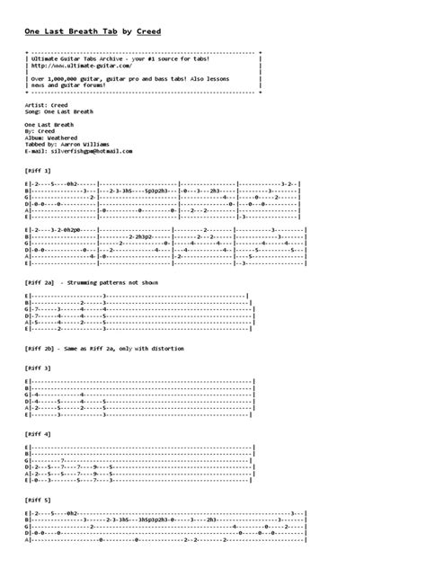 One Last Breath Tab by Creed tabs Ultimate Guitar Archive.pdf