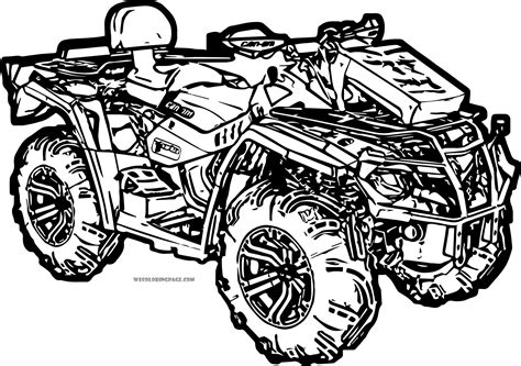 Race Off Road Car Coloring Pages Coloriage Quad Coloriage Dessin Quad ...