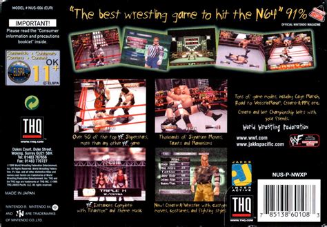 WWF Wrestlemania 2000 (1999) Nintendo 64 box cover art - MobyGames