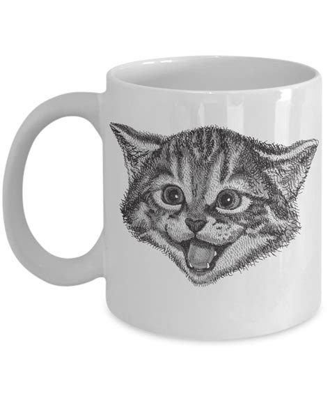 Cute Cat Coffee Mug For Animal Lovers and Cat Lovers