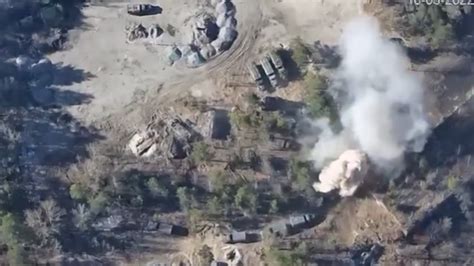 Ukraine drone attack: Ukraine releases drone footage of artillery ...