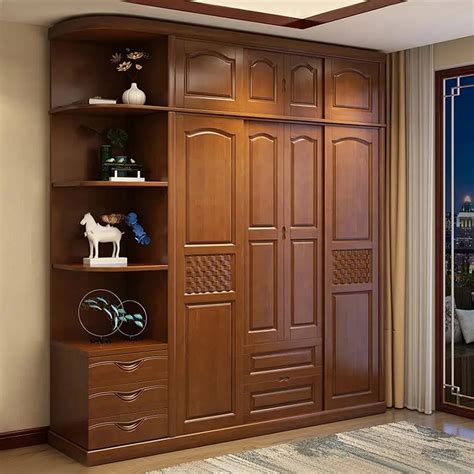 Custom Made Bedroom Teak Solid Wood Wardrobe Set Furniture Designs - China Manufacturer & Supplier