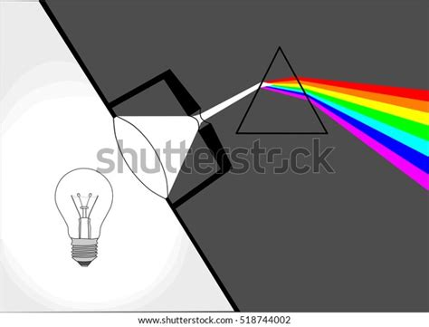 Splitting Prism Light Stock Vector (Royalty Free) 518744002 | Shutterstock