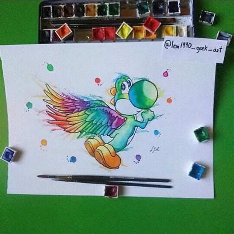 Winged Yoshiiii!!! #yoshi | Wings art, Pop culture art, Game art