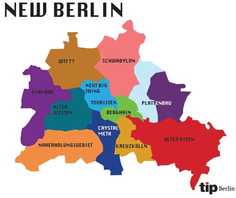 NEW BERLIN-MAP - Update zu den Bezirken der Hauptstadt - NOTES OF BERLIN