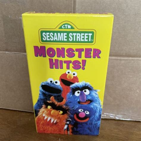 Monster Hits! VHS 1990 Sesame Street Songs Home Video Jim Henson Frank ...