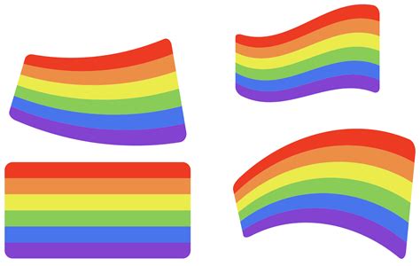 pack of 4 pride flag car decal - TenStickers