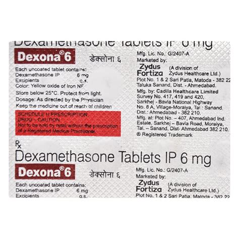 DEXONA 6 Tablet 10's - Buy Medicines online at Best Price from Netmeds.com