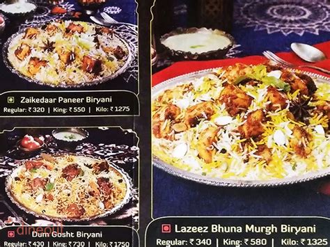 Menu of Behrouz Biryani, Thane West, Mumbai | Dineout discovery