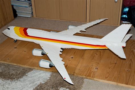 Lego Iberia Boeing 747-8I | 130 studs in length, wingspan of… | Flickr