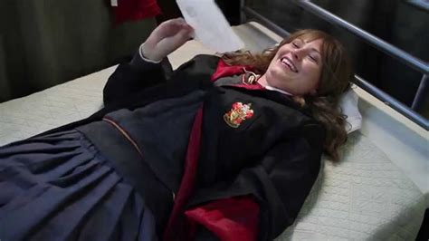 Hermione gets into Petrified Mode Behind the Scenes on Harry Potter and the Music Video Parody ...