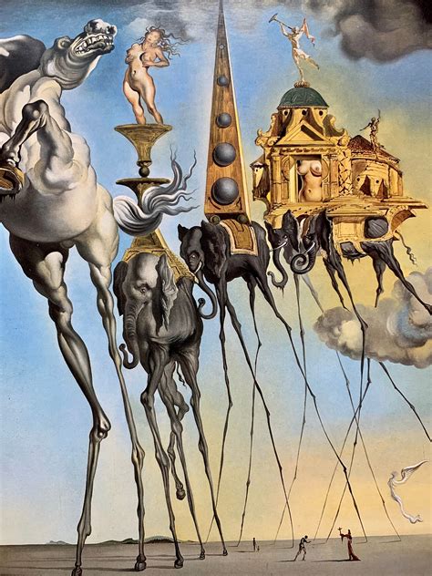 1990 Salvador Dali RETRO POSTER RARE the Temptation of St.anthony ...