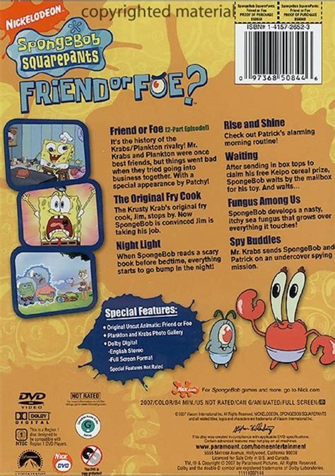 SpongeBob SquarePants: Friend Or Foe (DVD 2007) | DVD Empire