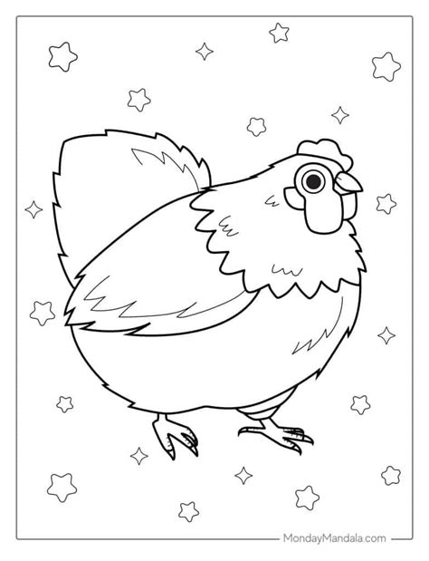 Chicken Leg Coloring Pages