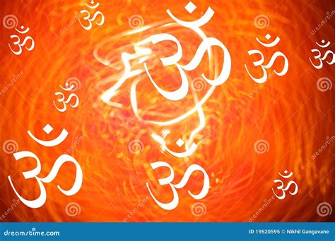 Hindu Om Background Royalty Free Stock Photo - Image: 19520595