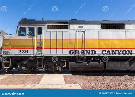 Grand Canyon Train on the Station, Williams, Arizona, USA Editorial Photo - Image of holiday ...