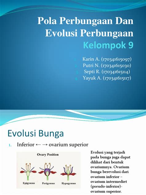 9 Evolusi Bunga | PDF