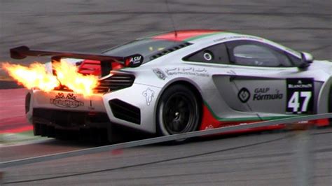 The Ultimate Flame Thrower: The McLaren MP4-12C GT3 - YouTube