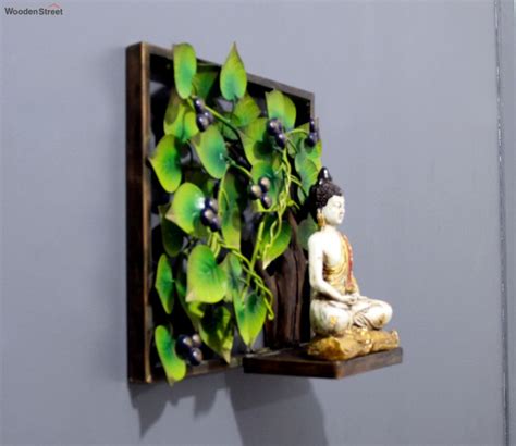 Buy Buddha With Tree Frame Metal Wall Art Online in India at Best Price - Modern Wall Arts ...