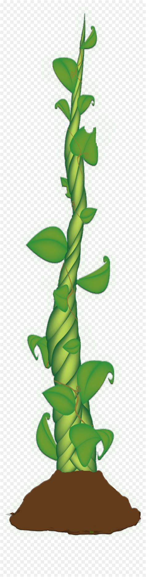 Clipart Leaves Beanstalk - Beanstalk Clipart, HD Png Download - vhv