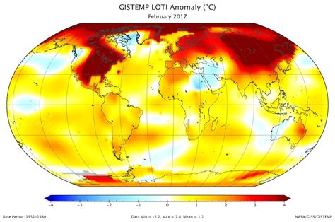 Earth begins 2017 with near-record warm temperatures - The Washington Post