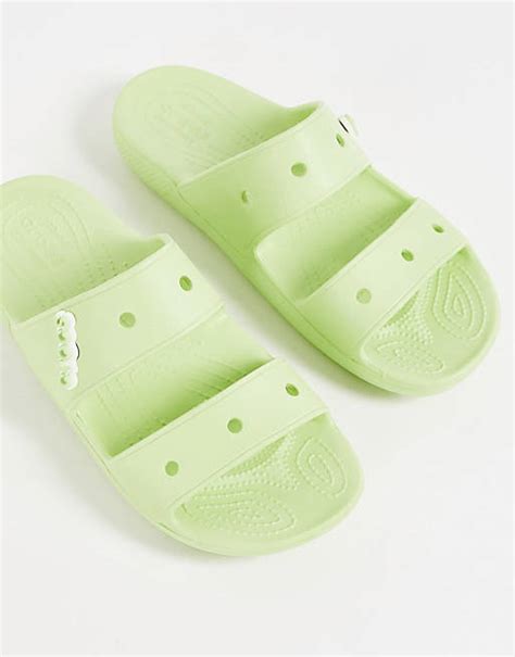 Crocs classic sandals in celery | ASOS