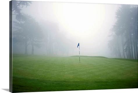 Flag on putting green on golf course Wall Art, Canvas Prints, Framed ...